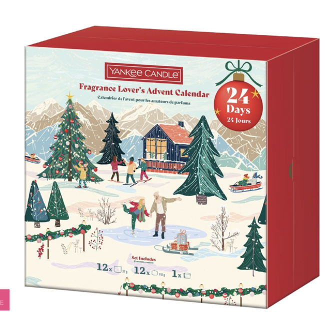 Yankee Candle Adventní kalendář 2025 kniha 12× 9,8 g, 12× 37 g