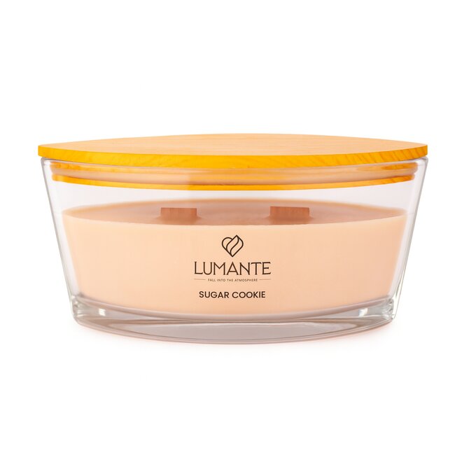 LUMANTE Loď s dřevěným knotem Sugar Cookie 423 g Červená