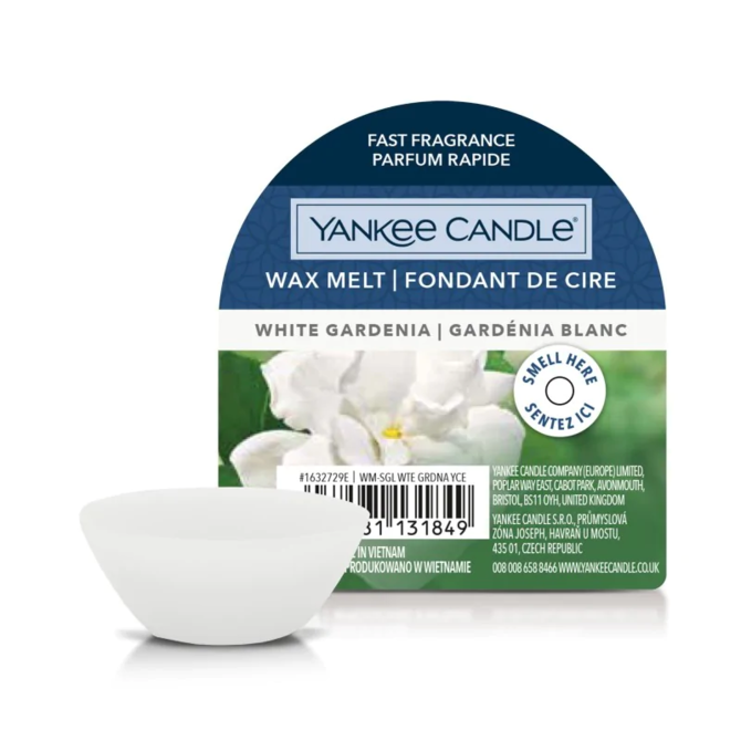 Yankee Candle vonný vosk 22 g White Gardenia Bílá