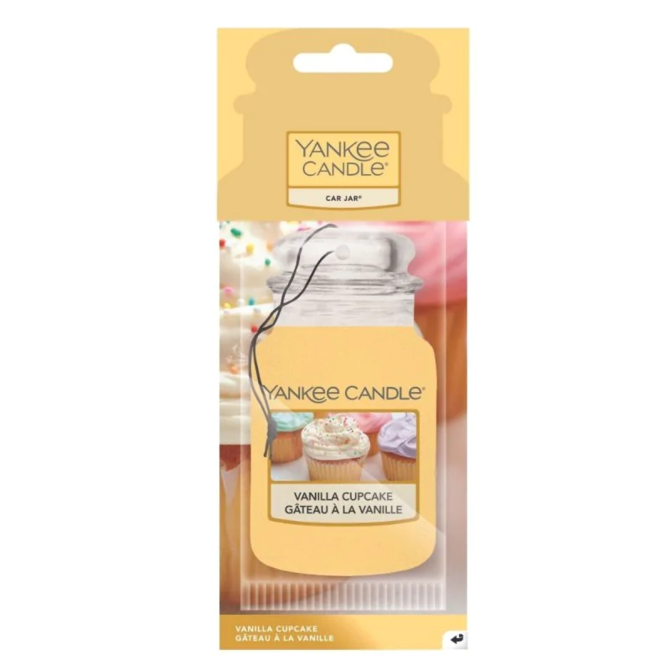 Yankee Candle visačka do auta Vanilla Cupcake Žlutá