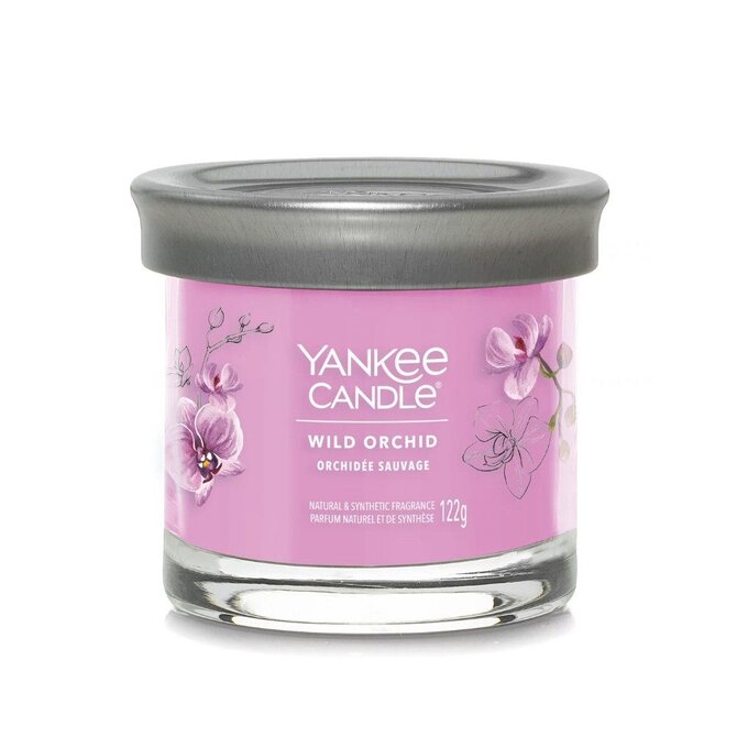 Yankee Candle vonná svíčka Tumbler ve skle malá Wild Orchid Tumbler 122g Růžová