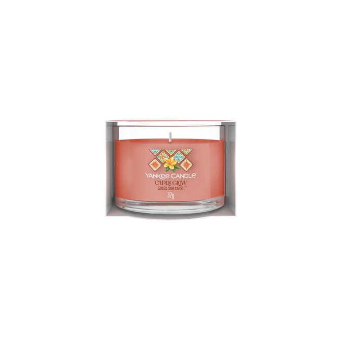 Yankee Candle mini svíčka ve skle Capri Glow 37g Růžová
