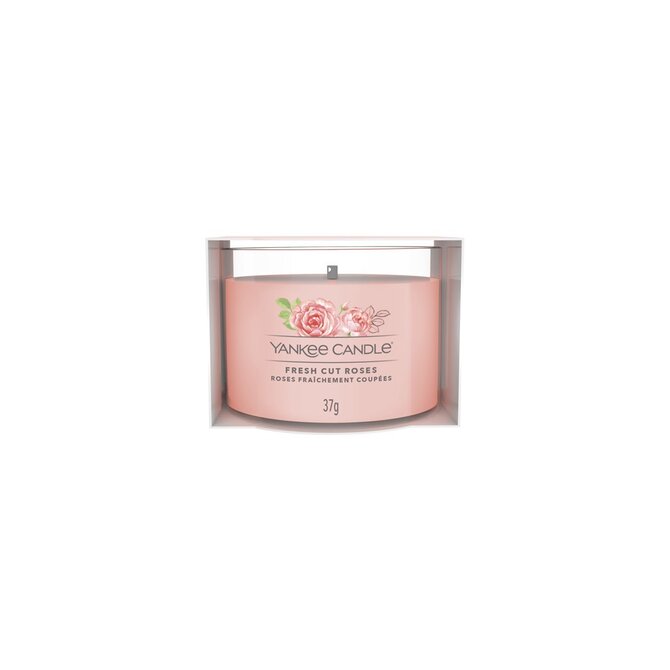 Yankee Candle votivní svíčka ve skle Fresh Cut Roses 37g