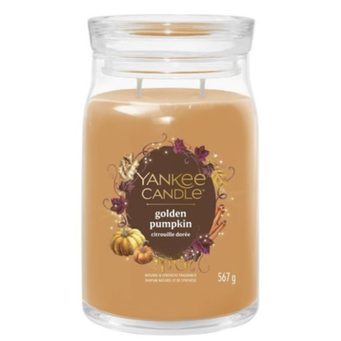 Yankee Candle vonná svíčka Signature Golden Pumpkin 567 g