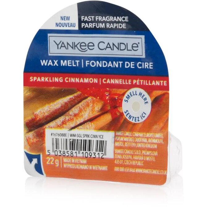 Yankee Candle vonný vosk Sparkling Cinnamon 22 g