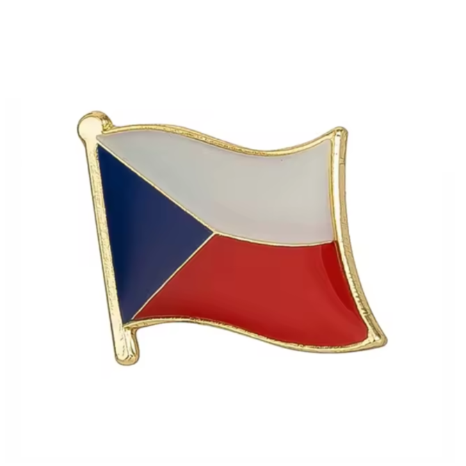 Odznak přátelství vlajka České republiky Zlatá, Ocel
