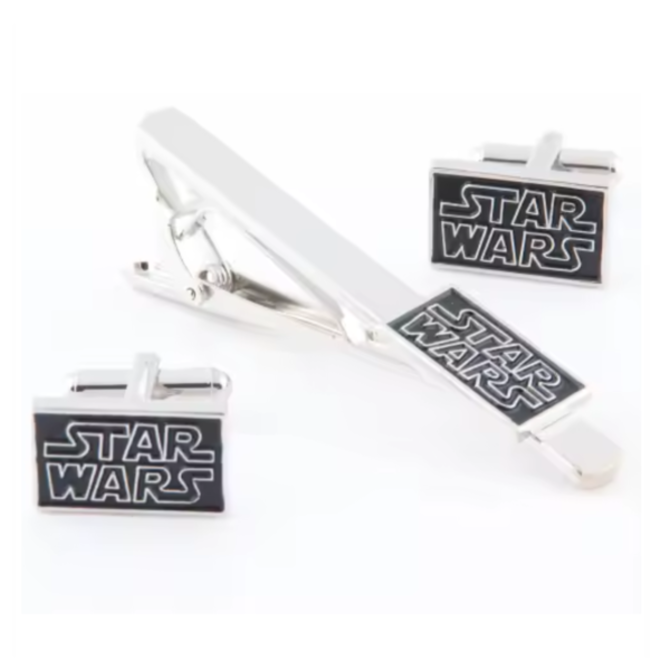Manžetové knoflíčky se sponou na kravatu Star Wars Ocelová, Ocel
