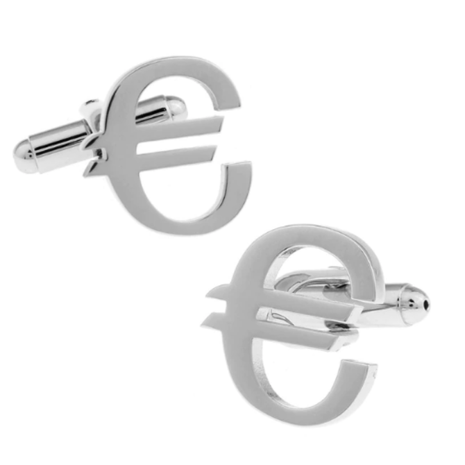 Manžetové knoflíčky Euro ocel Ocel, Ocel