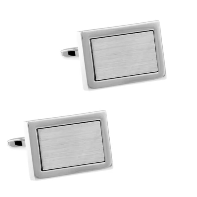 Manžetové knoflíčky hladké Ocelová, ocel