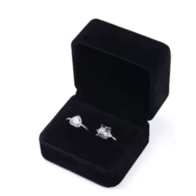 Krabička na manžetové knoflíčky GandLux Černá, Polokoženka