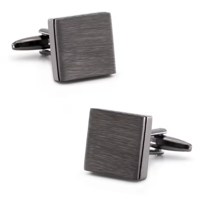 Manžetové knoflíčky Elegance Černá, Ocel