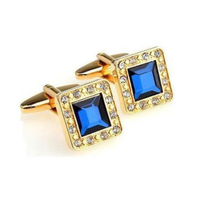 Manžetové knoflíčky Roma Modrá, Ocel