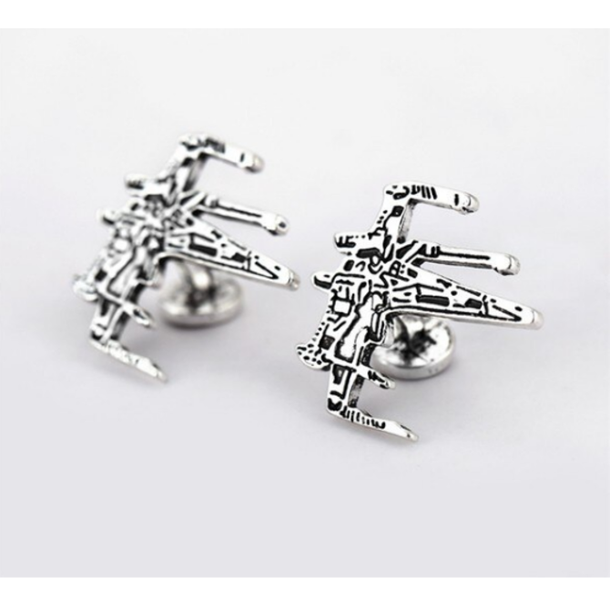 Manžetové knoflíčky Star Wars kosmická loď Ocelová, Ocel