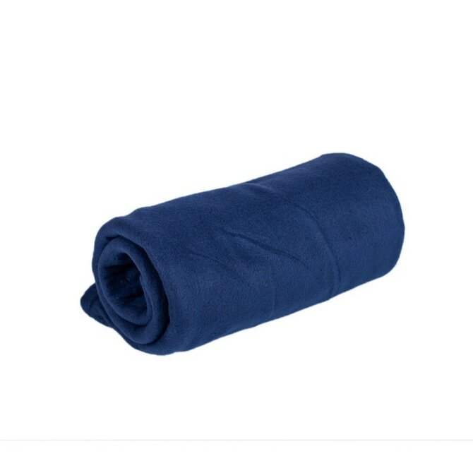 Fleecová deka modrá 150 x 200 cm modré, mikrovlákno