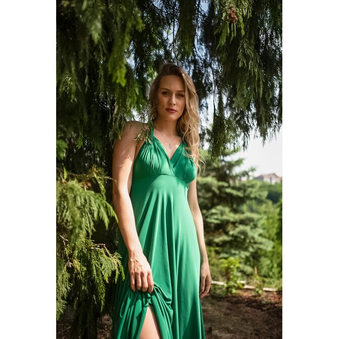 Maddey dlouhé šaty multi Barva: Zelená Zelená