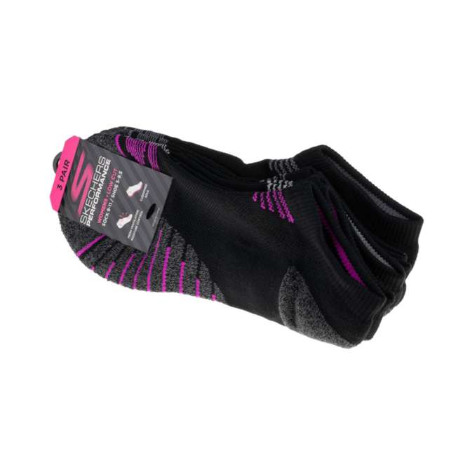 Skechers 3pk Womens Lowcut Socks S113864-BLK 36/40 černá, 36/40