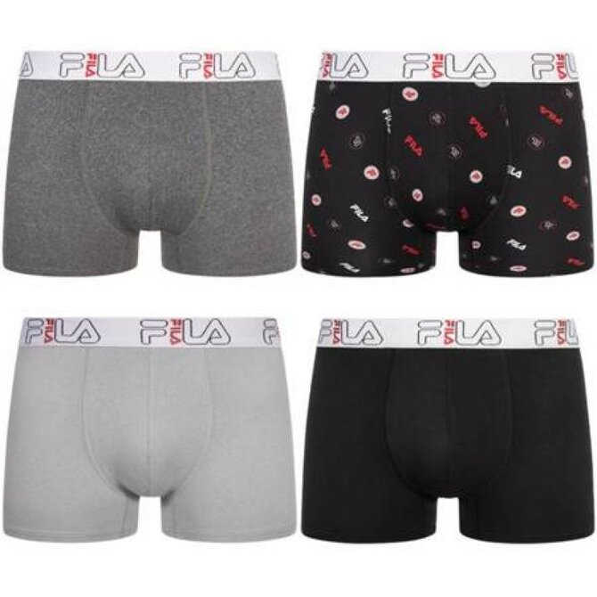 Fila Performance FM412BXPB7 Boxer 4 PACK barevné M barevná, M