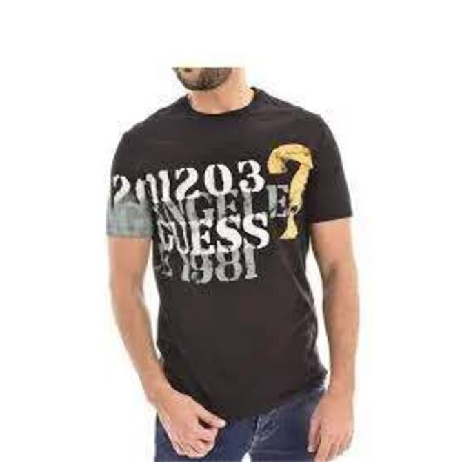 Guess jeans M3GI14 J1314 pánské tričko černé L černá, L