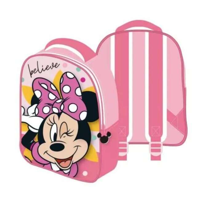 Disney Minnie Believe 3D backpack růžový 8l růžová