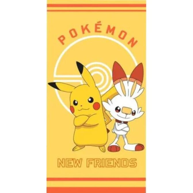 Carbotex Pokémon New Friends CBX3230678PIKA plážová osuška žlutá 70x140 žlutá
