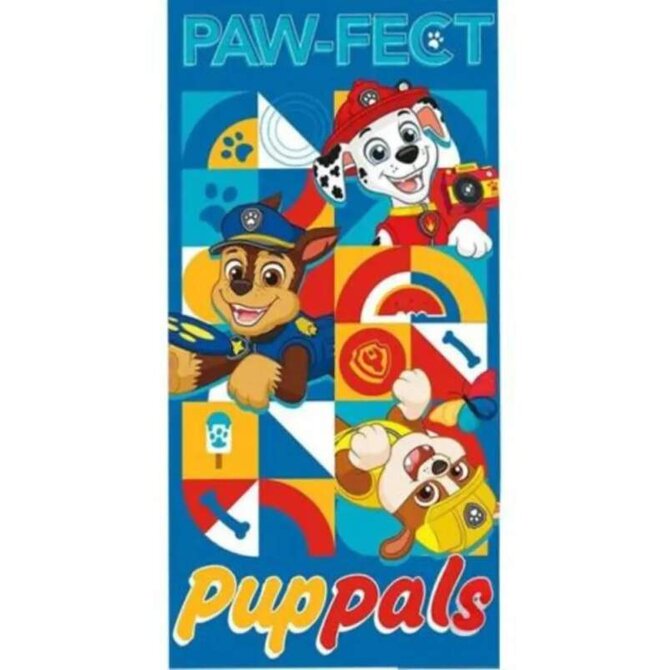 Kids Euroswan Paw Patrol Paw-fect EWA19933PW plážová osuška modrá 70x140 modrá