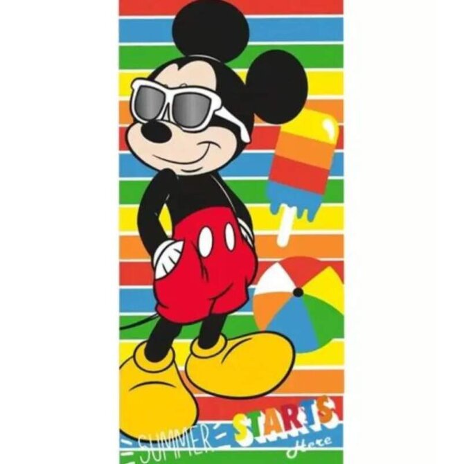 Kids Euroswan Disney Mickey Summer EWA235MK plážová osuška barevná 70x140 barevná