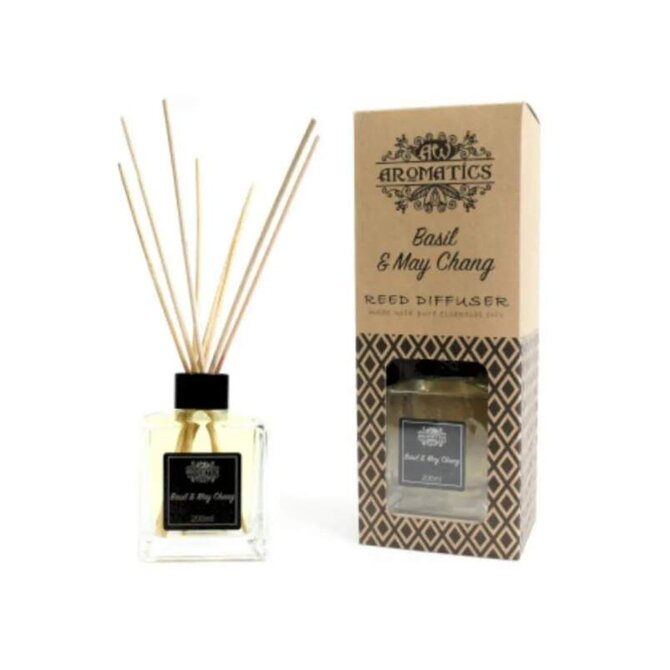 Awm Difuzér s Esenciálním Olejem Bazalka & May Chang - 200 ml