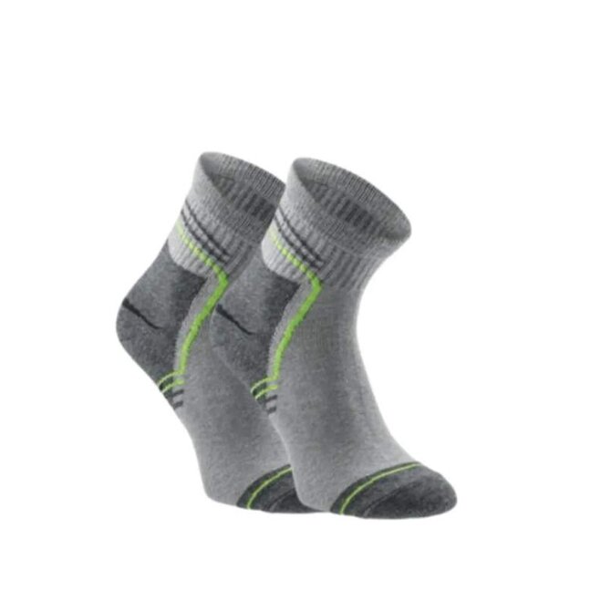 Högert SAAR sportovní ponožky 3 PACK šedá/zelená šedá/zelená, 39/40