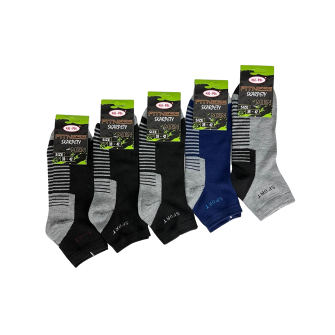 Raj Pol Fitness 750641 Socks 6 Pack barevné 43/46 barevná, 43/46