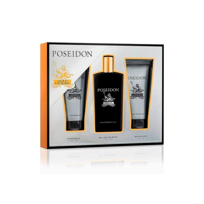 Poseidon Gold Ocean pánská sada EDT 100 ml + LOT 100 ml + SH/GEL 100 ml