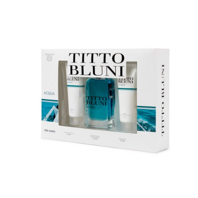 Titto Bluni Assoluto Nero Men EDT 100 ml + A/S 75 ml + S/G 75 ml