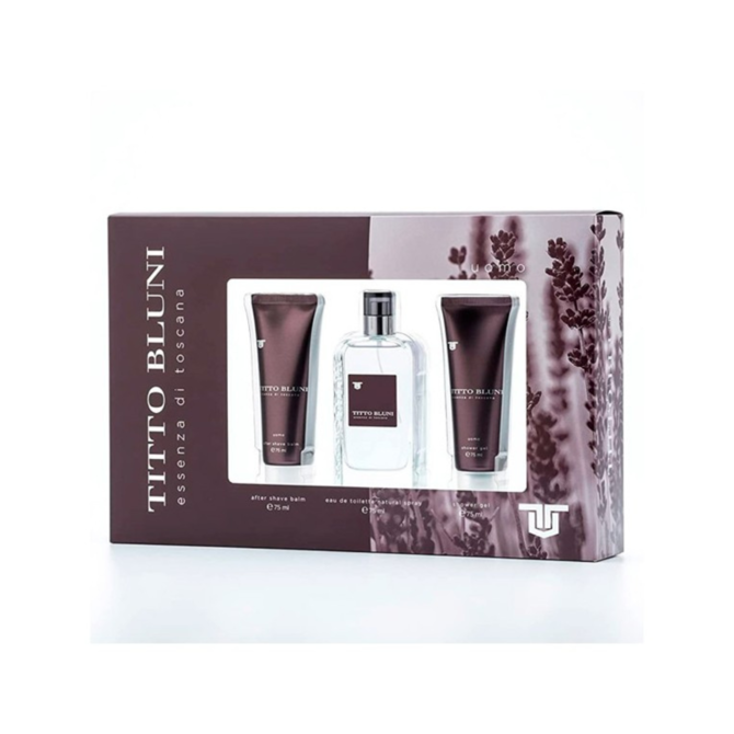 Titto Bluni Essenza Di Toscana Man EDT 75 ml + A/S 75 ml + S/G 75 ml