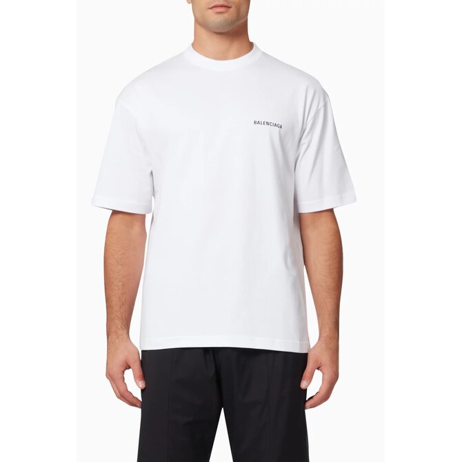 Balenciaga 612966 TMVF4 Tričko Bílé XS bílá, XS