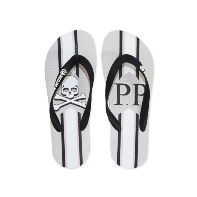 Philipp Plein BRD 90394 žabky Gray 40/41 šedá, 40/41