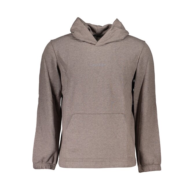 Calvin Klein 00GMS3W303 Pánská mikina s kapucí hnědá XL Hnědá, XL