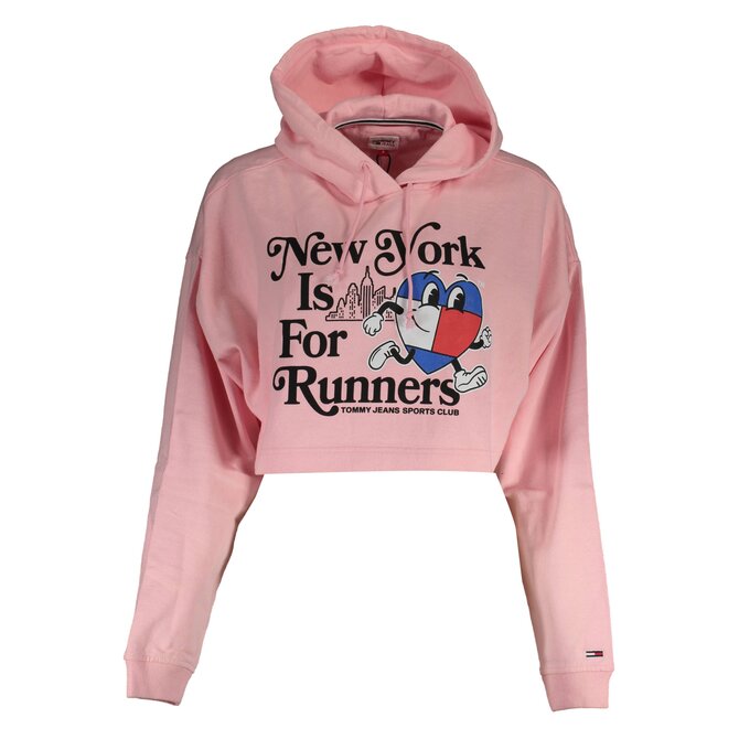 Tommy Jeans DW0DW14872 Dámská mikina růžová L růžová, L
