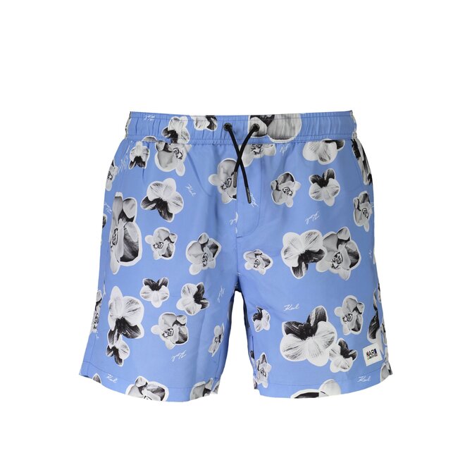 Karl Lagerfeld Beachwear KL20MBM12 Pánské plavky azurové M azurová, M
