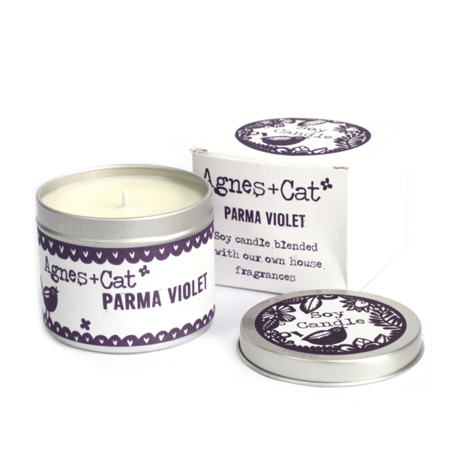 Awm Svíčka v Plechovce - Dárkové Balení - Parma Violet 200g