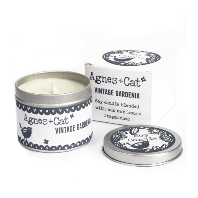 Awm Svíčka v Plechovce - Dárkové Balení - Vintage Gardenia 200g
