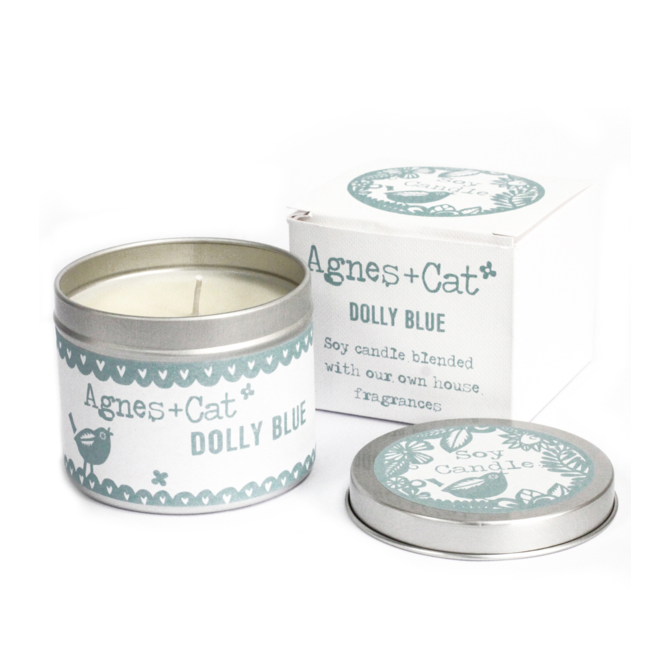 Awm Svíčka v Plechovce - Dárkové Balení - Dolly Blue 200g