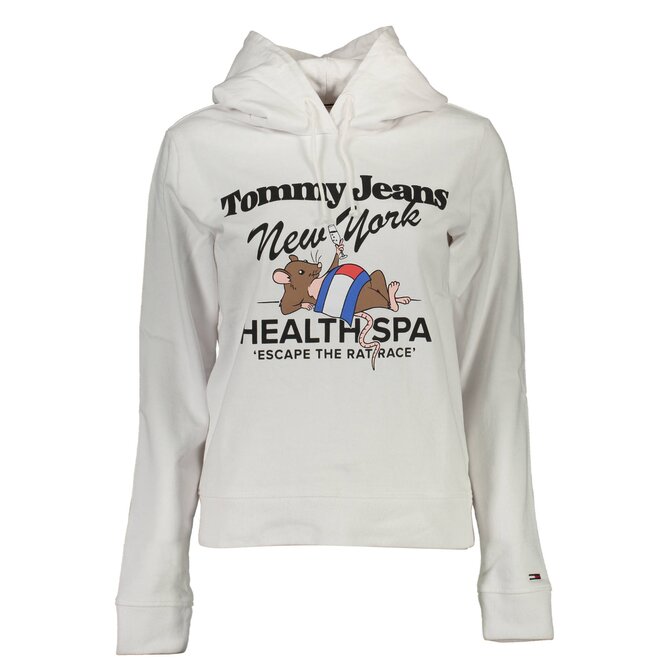 Tommy Jeans DW0DW14874 Dámská mikina bílá M bílá, M