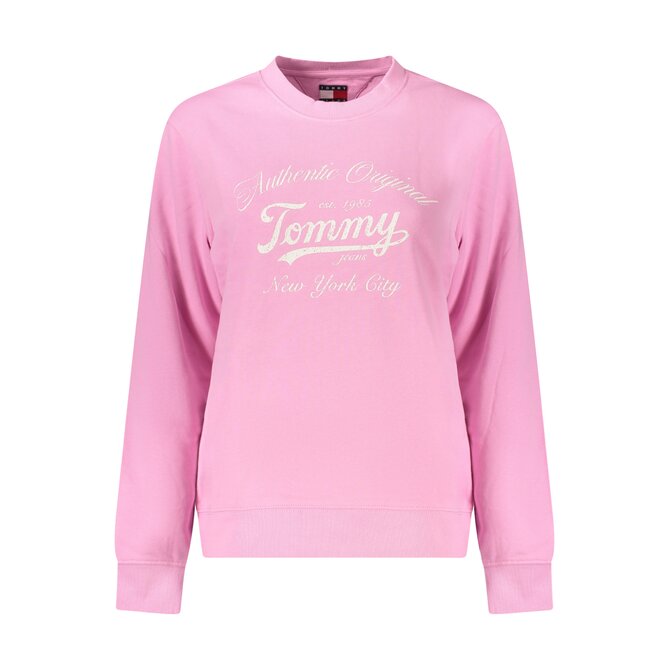 Tommy Jeans DW0DW20942 Dámská mikina růžová L růžová, L