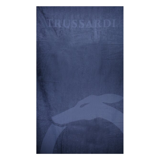 Trussardi TRU2MTW01 Plážová osuška modrá 88 x 190 cm modrá