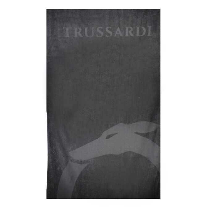 Trussardi TRU2MTW01 Plážová osuška černá 88 x 190 cm černá
