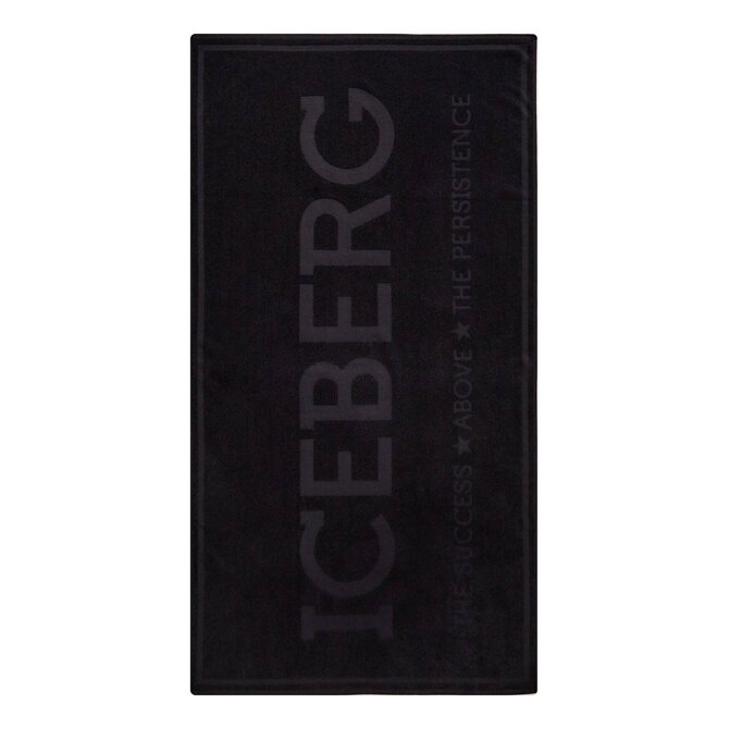 Iceberg ICE25TW01 Plážová osuška černá 170 x 90 cm černá