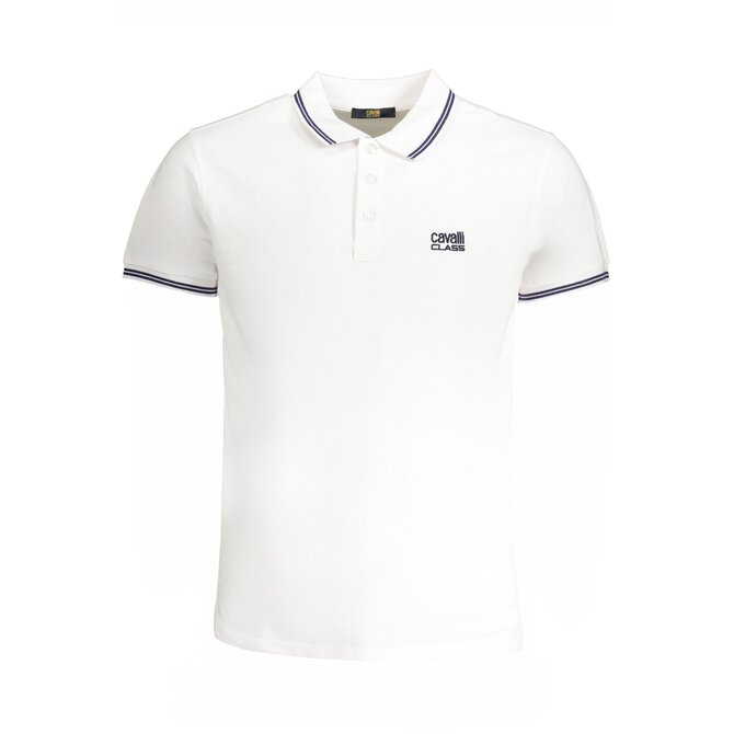 Cavalli Class QXT64YKB002 Pánské polo bílé 2XL bílá, XXL