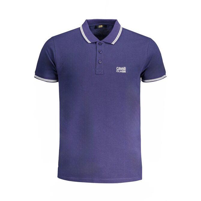 Cavalli Class QXT64YKB002 Pánské polo modré 2XL modrá, XXL