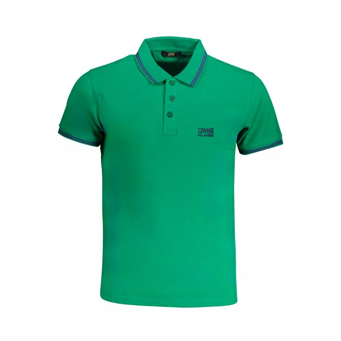 Cavalli Class QXT64YKB002 Pánské polo zelené M zelená, M
