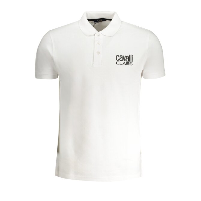 Cavalli Class QXT64ZKB002 Pánské polo bílé XL bílá, XL