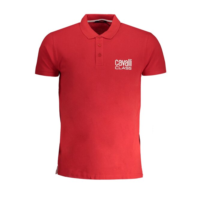 Cavalli Class QXT64ZKB002 Pánské polo červené 2XL červená, XXL